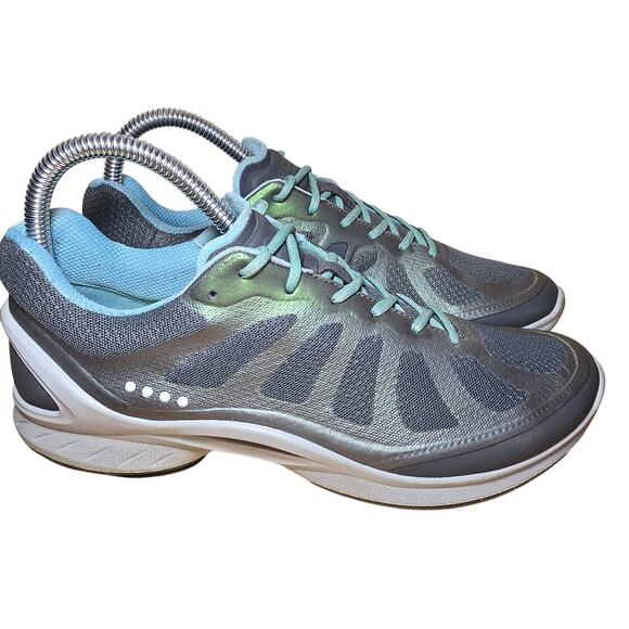 ECCO Women's Biom Fjuel Racer Women’s Size US 8-8.5, EUR 39 Blue Sneakers Shoes - Picture 2 of 8